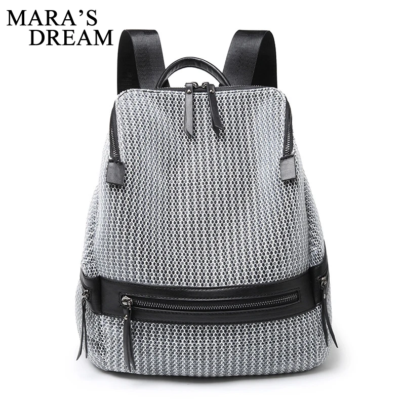 

Mara's Dream 2018 Simple Canvas Backpack Students Solid Color School Bag Women Girl Rucksack Mochila Escolar Women Backpacks Bag