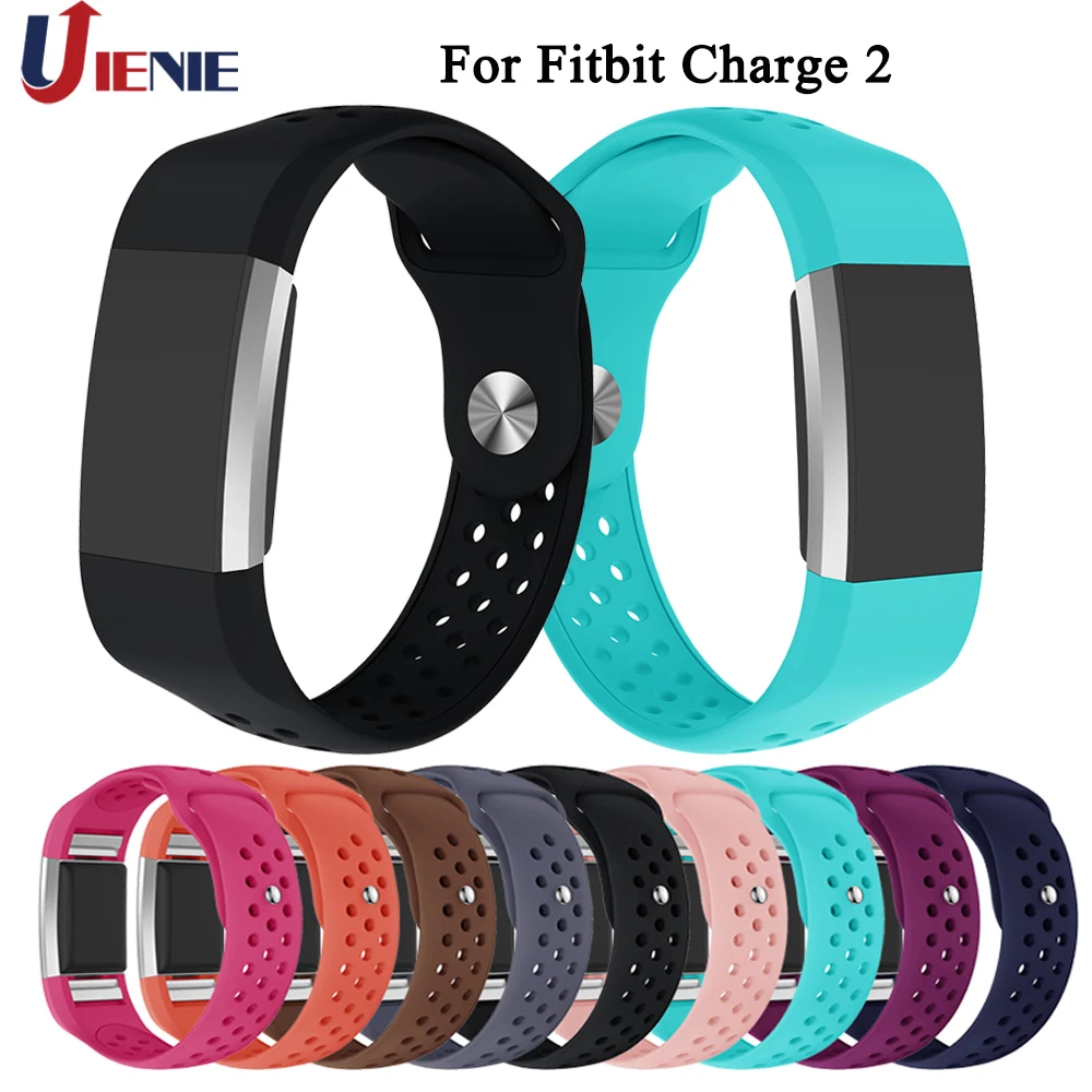 Для Fitbit Charge 2 Силиконовый ремешок для часов Смарт часы модный цветной спортивный