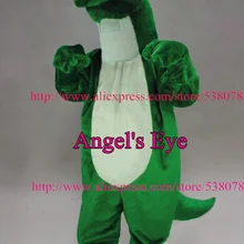 Пользовательские Зеленый мультфильм Динозавр Дракон, талисман костюм Взрослый размер карнавальный косплей Mascotte Mascota маскарадный костюм SW1270