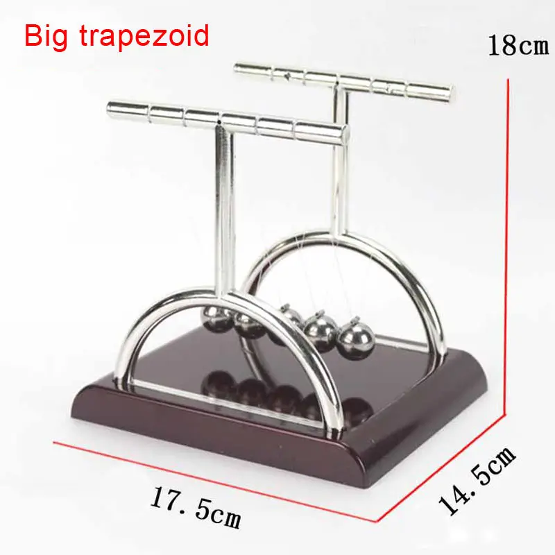 Early Fun Development Educational Toy Gift Newtons Cradle Steel Bumper Balance Ball Physics Science Pendulum For Desk Decor U3