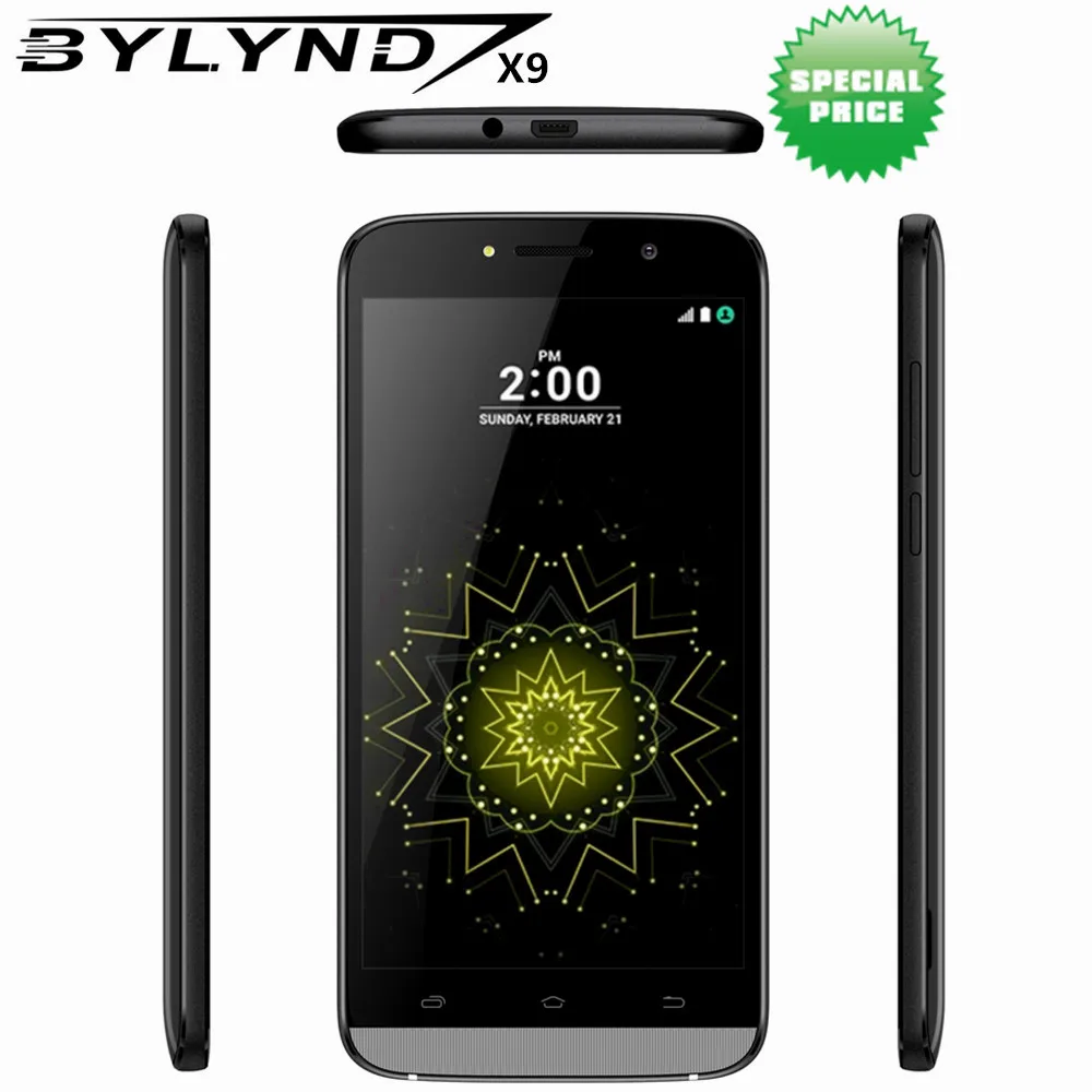 Original cheap celular BYLYND X9 Android 6 0 China SmartPhones 8G ROM games 5MP MTK6580 quad