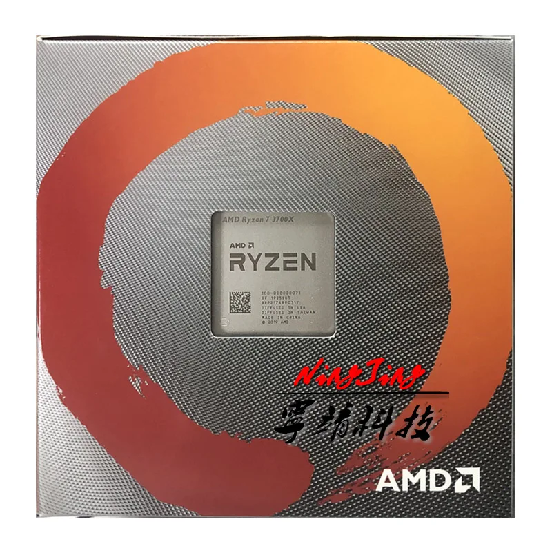 AMD Ryzen 7 3700X R7 3700X3,6 ГГц Восьмиядерный процессор Sinteen-Thread cpu 7NM L3 = 32 м 100-000000071 разъем AM4 и с вентилятором