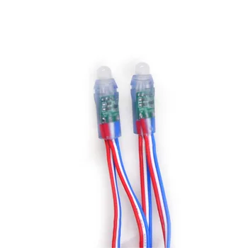 

500PCS 50pcs/string WS2811 12mm 1 led pixel module F8 RGB node SMDIP68 waterproof RGB LED RGBW string round outdoor advertising