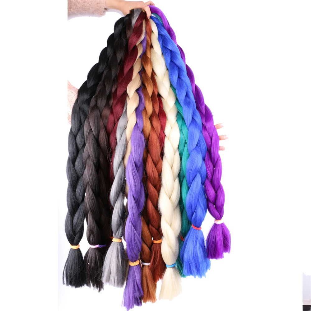 REYNA плетение волос одна деталь 82 дюймов синтетическое волокно оплетка 165 г/шт. чистый цвет Jumbo волос коса волос