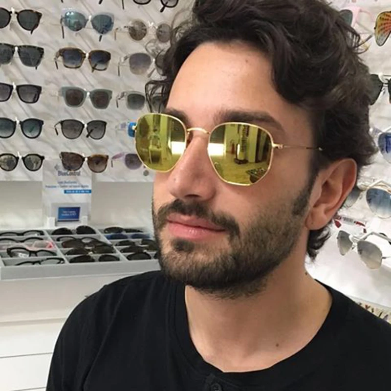 Moda Vintage Polarizzati Esagonale Occhiali Da Sole Donne 2016 Nuovo  Progettista di Marca Uomini Pesca Specchio Esterno Occhiali Da Sole Ray  UV400|sun glasses ray|sun glasses ray brandglasses ray - AliExpress