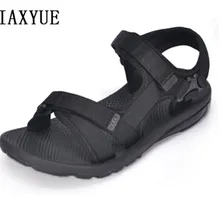 IAXYUE/мужские сандалии-гладиаторы, новинка, в римском стиле, Нескользящие, дышащие, летние, пляжные туфли для отдыха, большие размеры 38-46