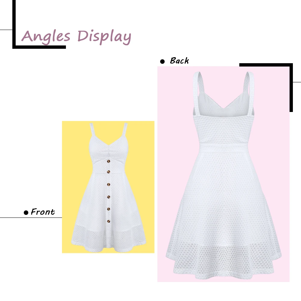 Plunge Fishnet A Line Dress