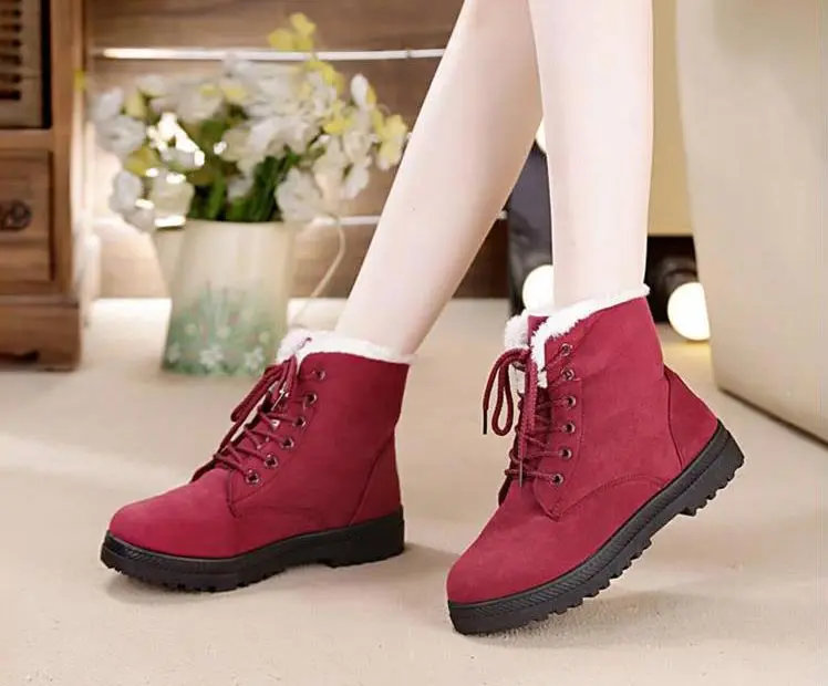 SZSGCN428-; Новая классическая обувь на каблуках; замшевые женские зимние ботинки; Теплые ботильоны на меху с плюшевой стелькой; женская обувь; популярная женская обувь на шнуровке