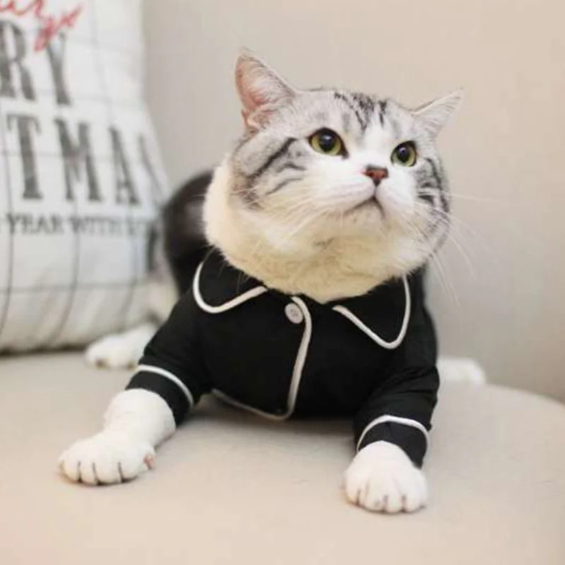 Мягкая одежда для кошек хлопковый наряд котят зимняя маленьких костюм модная