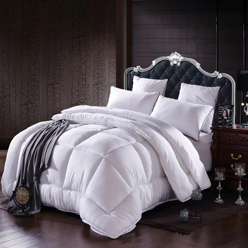 Удобное стеганое пуховое одеяло, наполненное 1,5 кг, 3 кг, Премиум весенне-осеннее одеяло, постельные принадлежности, Filler46