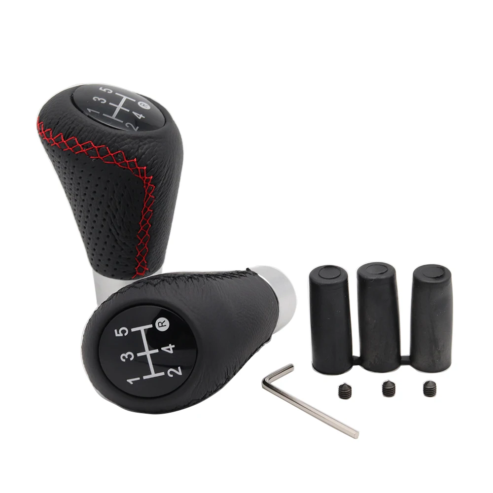 MANUAL GEAR GAITER BLACK LEATHER WHITE STITCHING