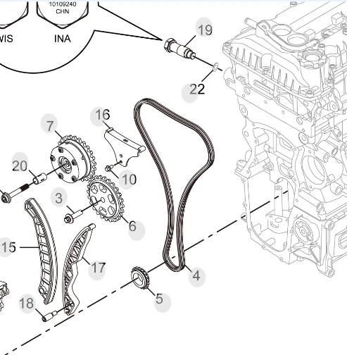 US $68.00 New Timing Chain Kit For Mg350 Mg3 15l 13l L4 10025619 Tsr200011 Ral200012 Ral200021 Ral200017 20122015