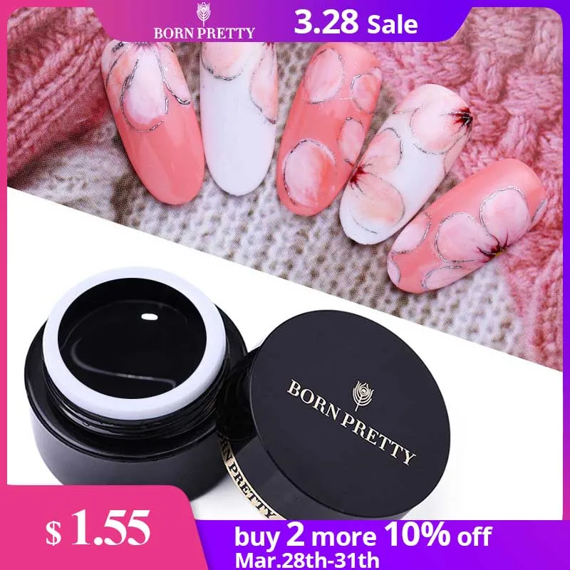 

BORN PRETTY 5ml 3D Transfer Printing Gel Nail Art Foils Adhesive Glue Painting Gel Manicure DIY Tool