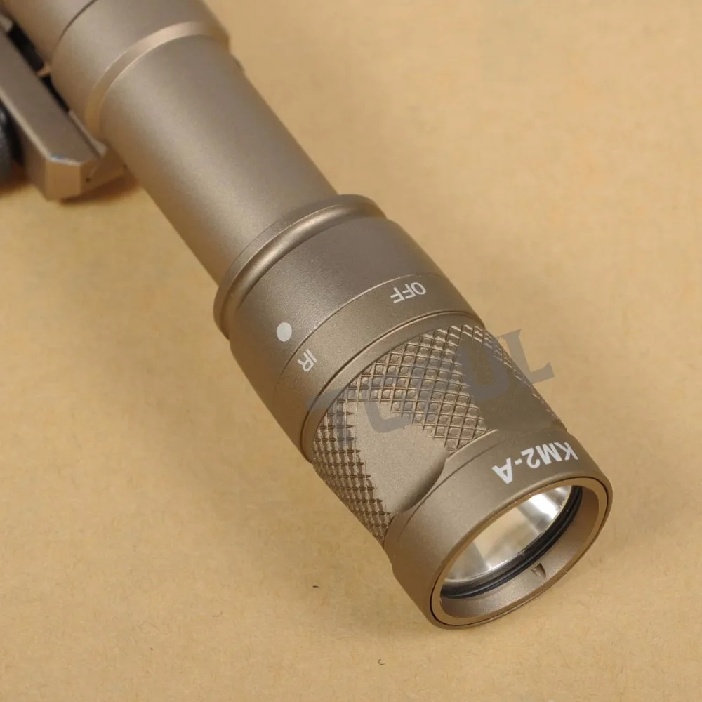 Lanterna com Montagem em Trilho Luz de Visão Tgpul Scout Noturna Constante - Momentânea Luz Branca Rifle Tocha Picatinny M600v ir 23 ir constante momentânea luz branca rifle tocha