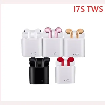 

FREE SHIPPING I7s TWS In-ear Bluetooth Earphone Wireless Earbuds Headset With Mic With Charging Box For IPhone All Smart Phone