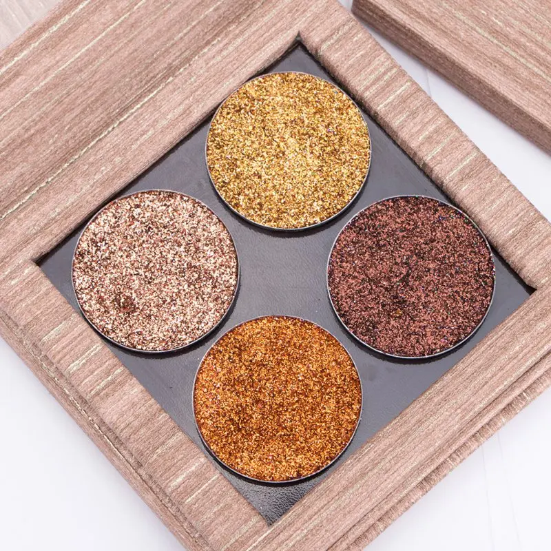 

Empty Magnetic Makeup Palette Wood decorative DIY Eye Shadow Pigment Tray Holder pattern Box Case