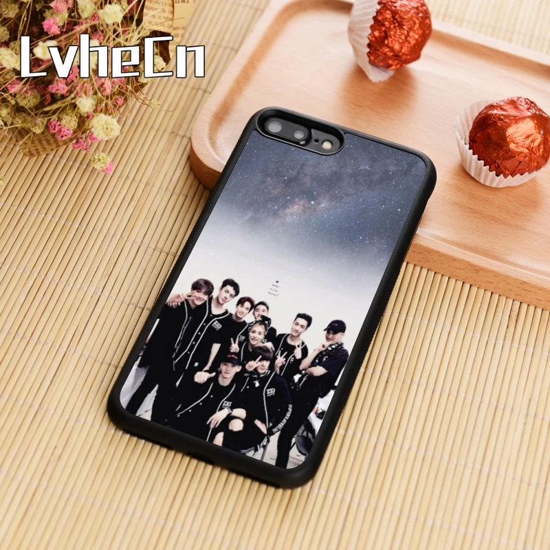 LvheCn exo Kpop Band от Exo чехол для телефона iPhone 5 6 6s 7 8 plus X XR XS max 11 Pro samsung Galaxy S7edge S8 S9 S10 |