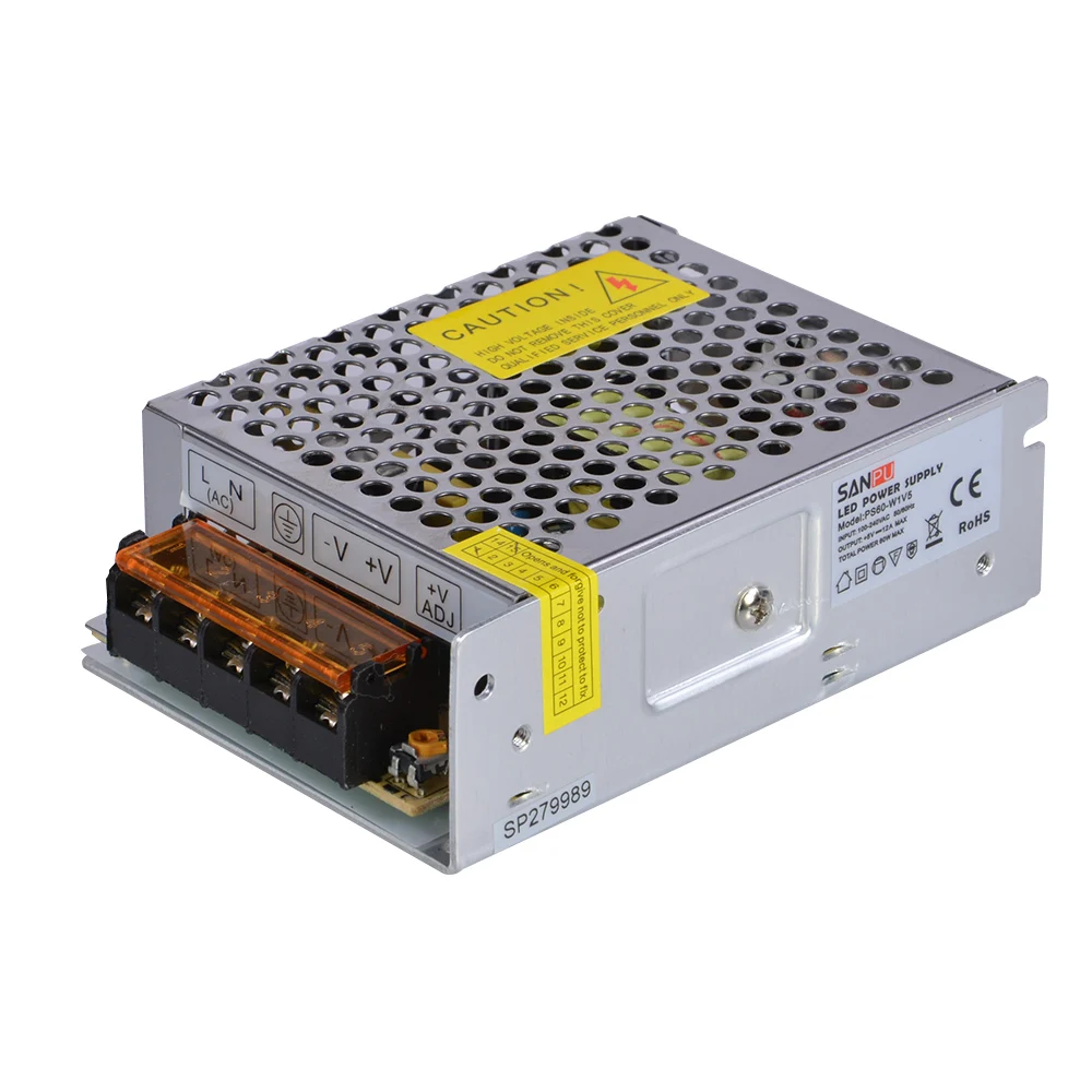 5V 12A 60W Mini size LED Switching Power Supply Transformer 110V 220V