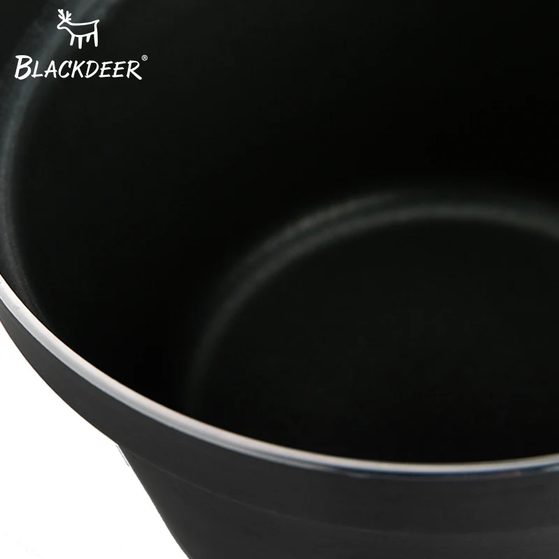 BLACKDEER acampar al aire libre Durable utensilios de cocina olla cocina Picnic Pan Camping Picnic vajilla sopa olla de arroz de aluminio anodizado de 3 L
