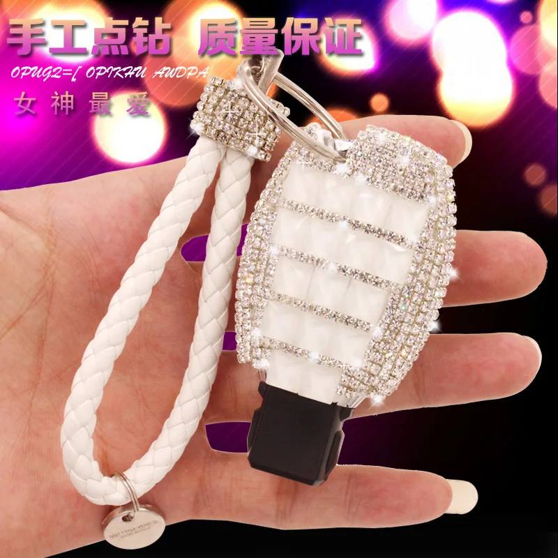 

2 or 3 Buttons Ceramic Flower Diamond Car Key Case Cover For Mercedes Benz W214 W211 W203 W210 W124 A180 A200 A260 A AMG Class