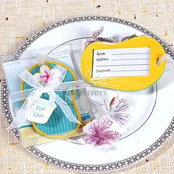 

20PCS Flip Flop Luggage Tag Beach Theme Party Favors Bridal Shower Birthday Gifts Event Keepsake Anniversary Giveaways Ideas