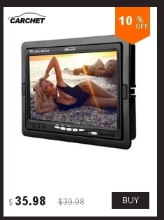 CARCHET автомобильный монитор 7 дюймов TFT lcd автомобильный DVD CCTV камера заднего вида монитор PAL NTSC автомобильные мониторы камера DVD DC 12 В 6 Вт