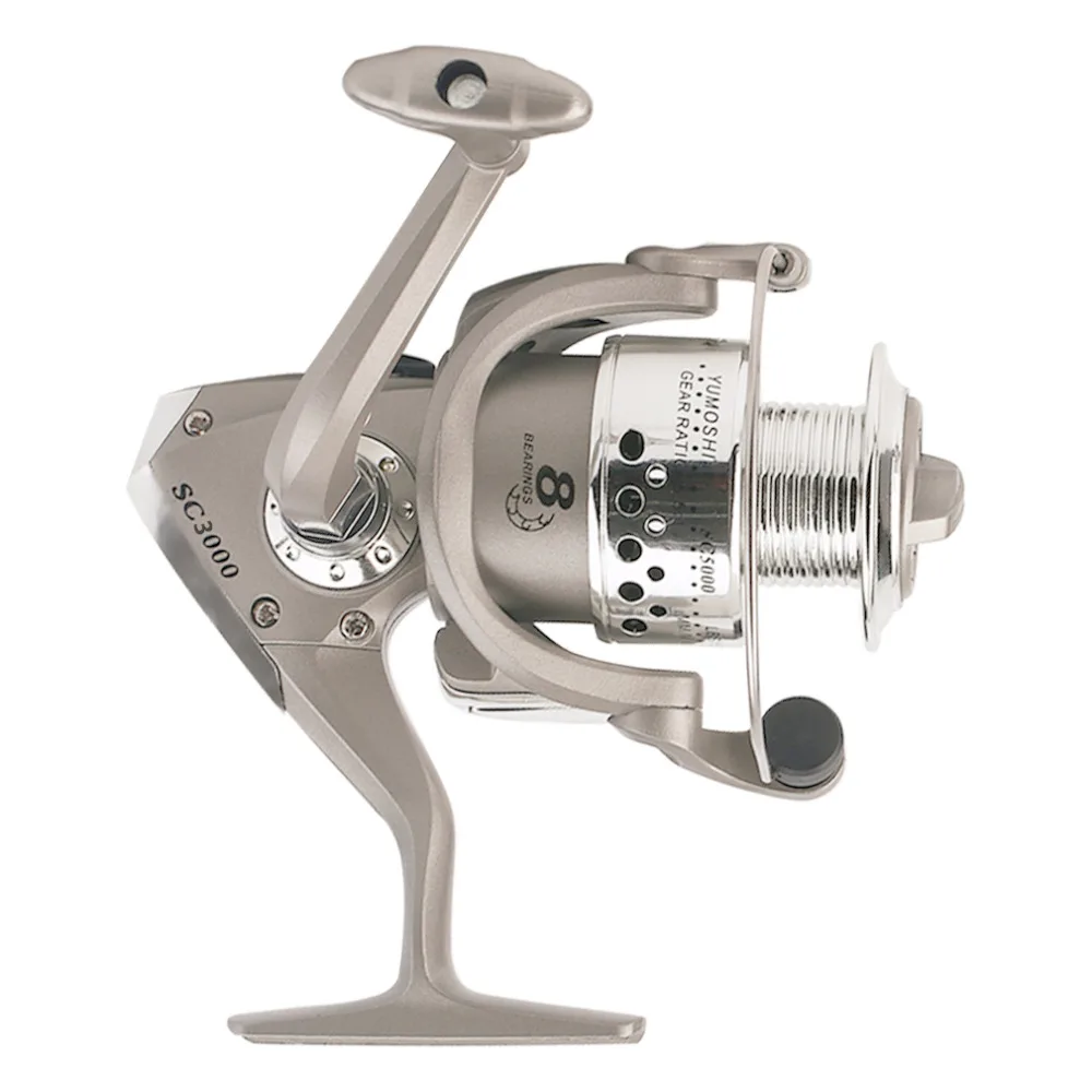 

Yumoshi SC Series Plastic Electroplating Fishing Reel 8BB Bearing Spinning Reel Hand Reels For Sea Pod Rock Fishing Newest
