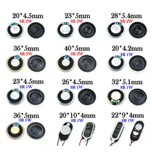 YuXi 1PCS 8 ohm 1W 2W Horn Loudspeaker 8R 1/2W 20mm 22mm 23mm 26mm 28mm 32mm 36mm 40mm Loud Speaker Replacement Part.