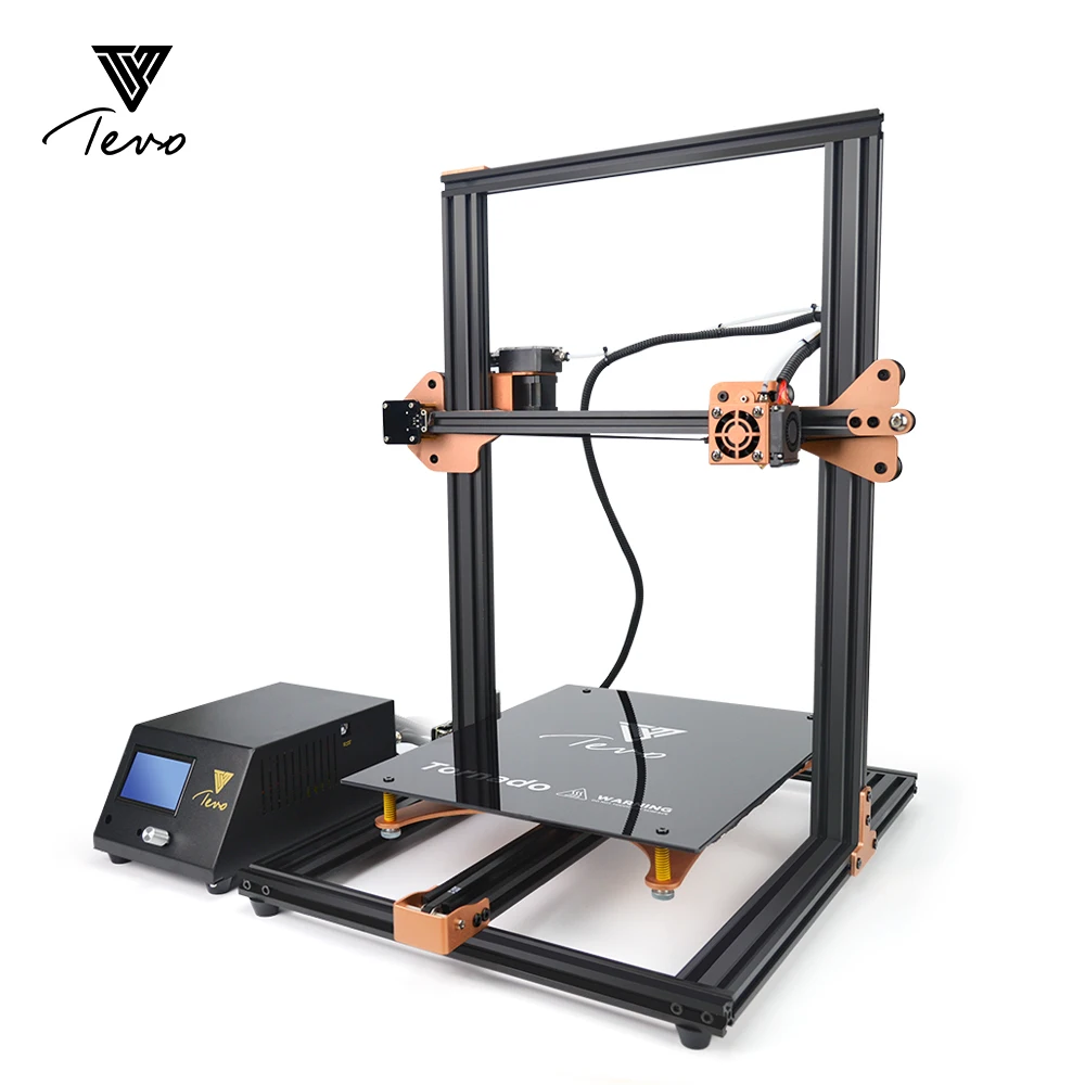 Новейший TEVO Tornado Модернизированный 3d принтер с подогревом полностью собранный алюминиевый экструзионный 3D Печатный станок Titan экструдер