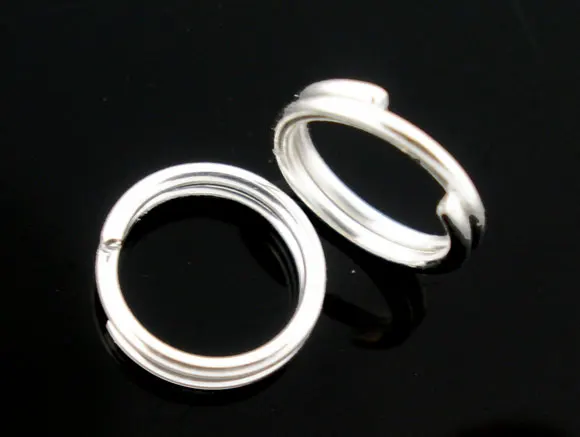 

400 PCs Silver Plated Double Loops Split Open Jump Rings 4mm Dia. Findings new