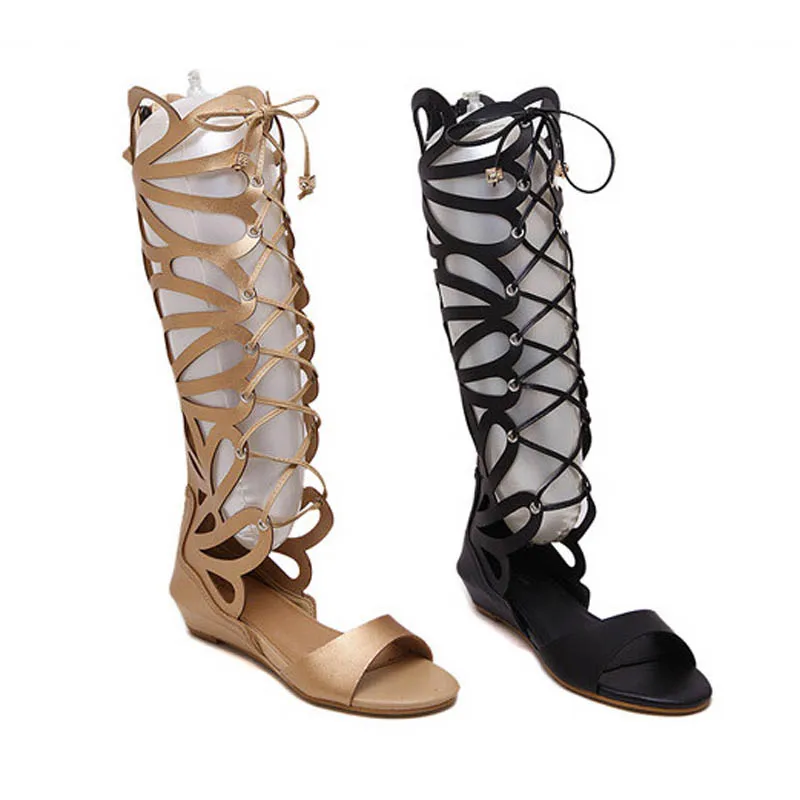 high top wedge sandals