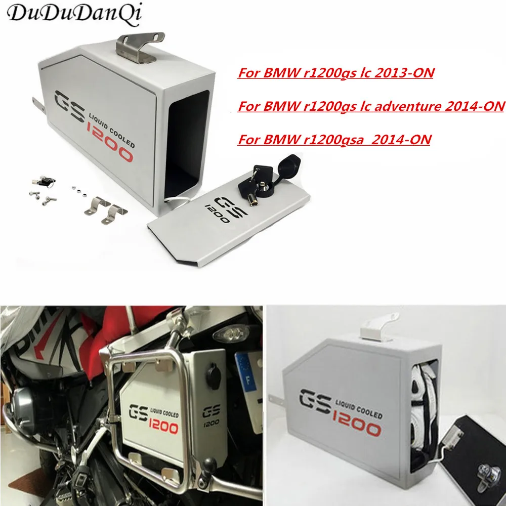 

For BMW R1200GS LC Adventure tool box 2013-2018 decorative Aluminum tool box 5 liters for left hand bracket r1200gsa 14-18