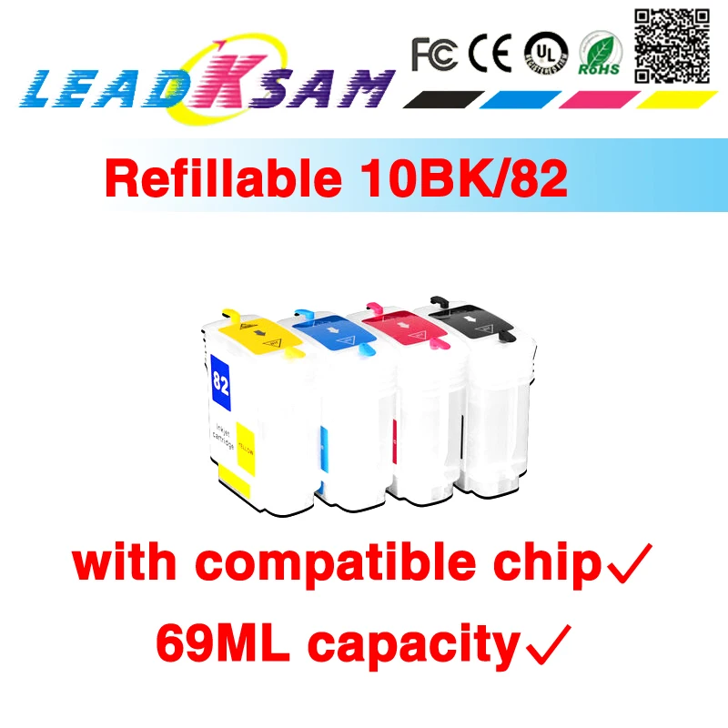 with chip refillable for hp10 82 ciss ink system HP DesignJet 500 500ps 800 800ps 815mfp Printer  Компьютеры и | Отзывы и видеообзор