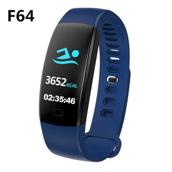 

F64 smart band sports fitness tracker color screen bracelet IP68 waterproof bracelet pedometer alarm clock weather smart band