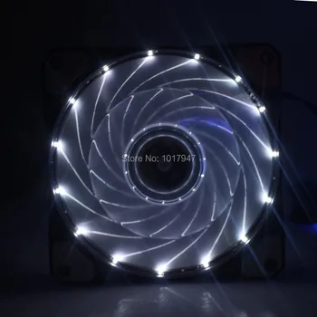 

50 Pieces LOT Gdstime Whie LED Brushless Cooler Cooling Fan DC 12V 120mm 120*120x25mm 12025S