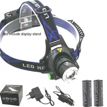 LED Headlight CREE T6 headlamp zoom 18650 Head lights lamp 2000lm XML-T6 Rechargeable zoomable LED light