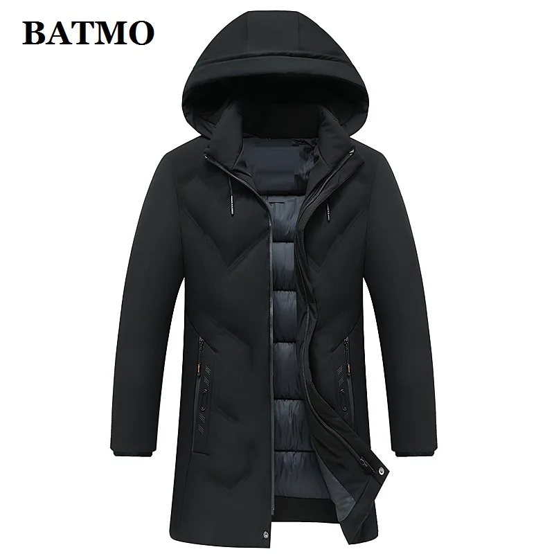 BATMO Новое поступление зимние высококачественные мужские парки с капюшоном, мужские куртки с капюшоном, большие размеры 1988