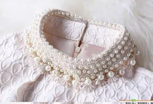 Pearl Dress 2016 Spring Summer Fashion Slim Stand Collar Lace Beading Mid Waist Sleeveless Party Dresses Female S-2XL #4006