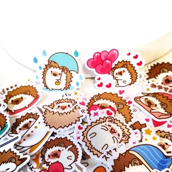 20/40pcs Cute hedgehog life Memo Stickers Pack Posted It Kawaii Planner Scrapbooking Stickers Stationery Escolar School Supplies creative flowers decorative diy diary stickers post it kawaii planner scrapbooking sticky stationery escolar school supplies