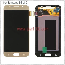 10pcs/lot guarantee quality for samsung s6 good lcd display with touch screen Digitizer Assembly fast shipping DHL
