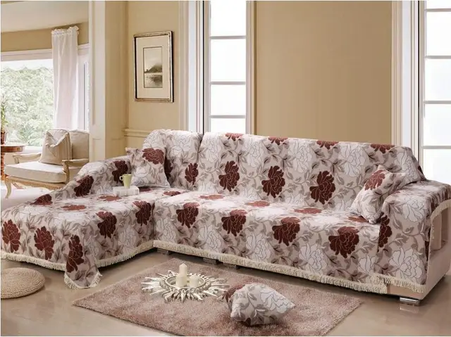 Copri Divano 100 Cotton Thickening Sofa Cover Four Season Fabric Copri Divano 100 Cotton Thickening Sofa Cover Four Season Fabric Slipcover Newest Design Print Housse De Canape