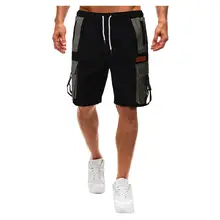 Летние новые пляжные шорты европейские и американские мужские хлопковые многокарманные повседневные клетчатые короткие спортивные шорты с пятью точками