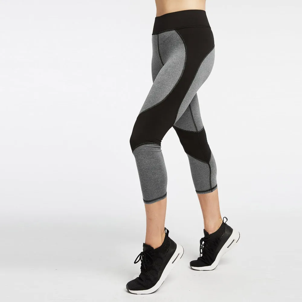 

Women Yoga Pants Skinny High Waist Leggings Patchwork Yoga Leggings Fitness Sports Capri Calf-Length Pants Ropa Juvenil Mujer
