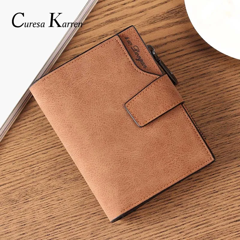 

New ladies short wallet women's fashion simple fresh wallet large capacity cowhide material coin purse multi-function wallet