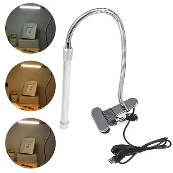 

YouOKLight 3-Level Dimmable Clip On Light USB Charged Eye Protection Gooseneck Clamp Lamp