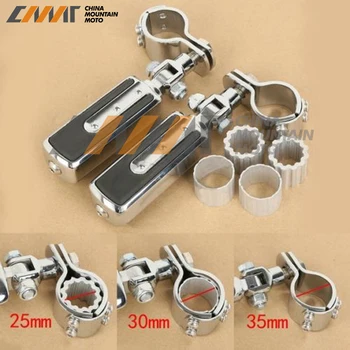 

Skidproof Foot Pegs Footrest Clamps For Harley Sportster 883 XL1200 and FOR Honda GL1800
