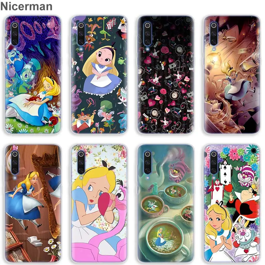 

Alice in Wonderland Silicone soft Cases Cover for Xiaomi Redmi 5 5A 6 6A Note 5 6 7 Pro Redmi S2 GO Mi 8 9 case coque