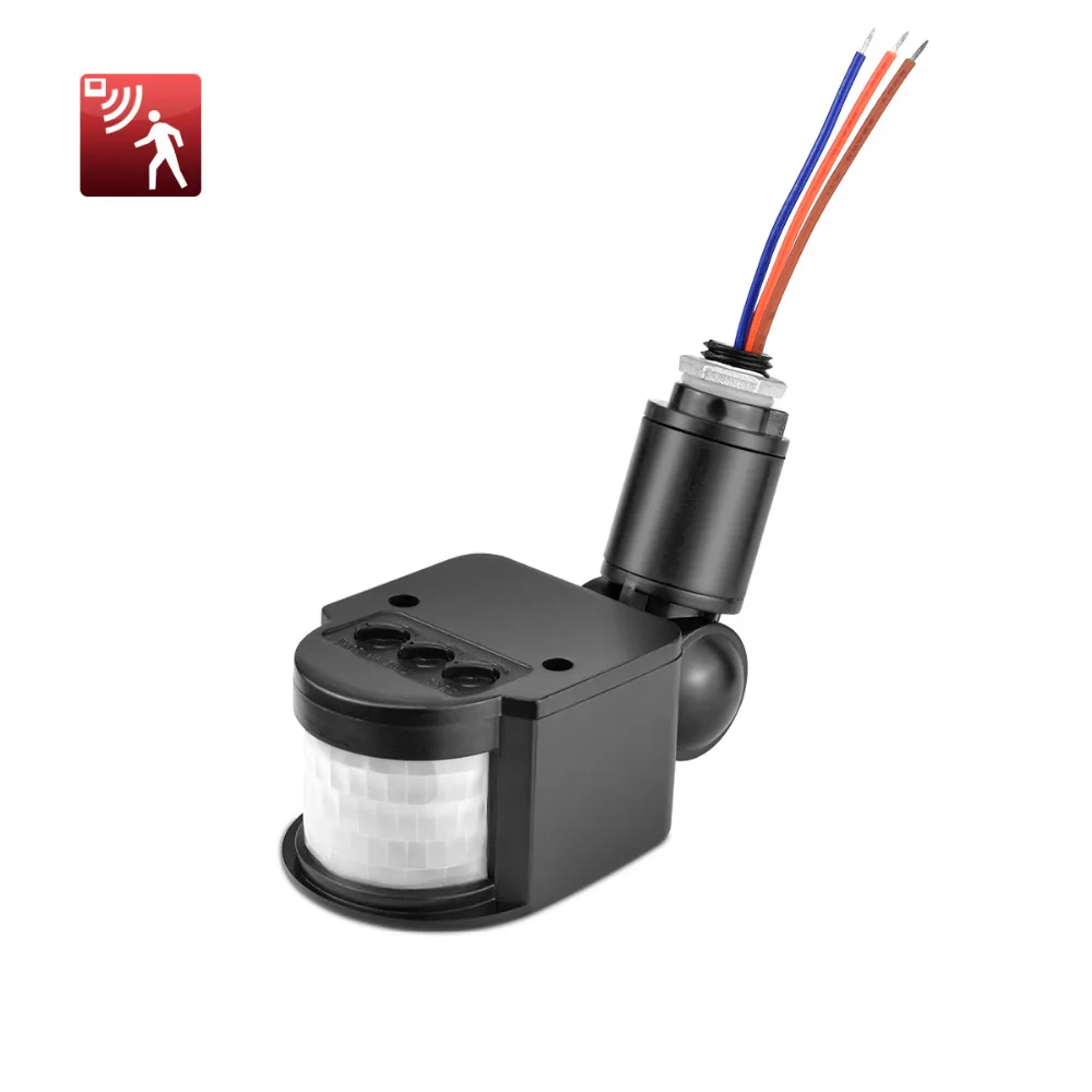 Led Pir Infrared Motion Light Switch 180 Degree Rotating