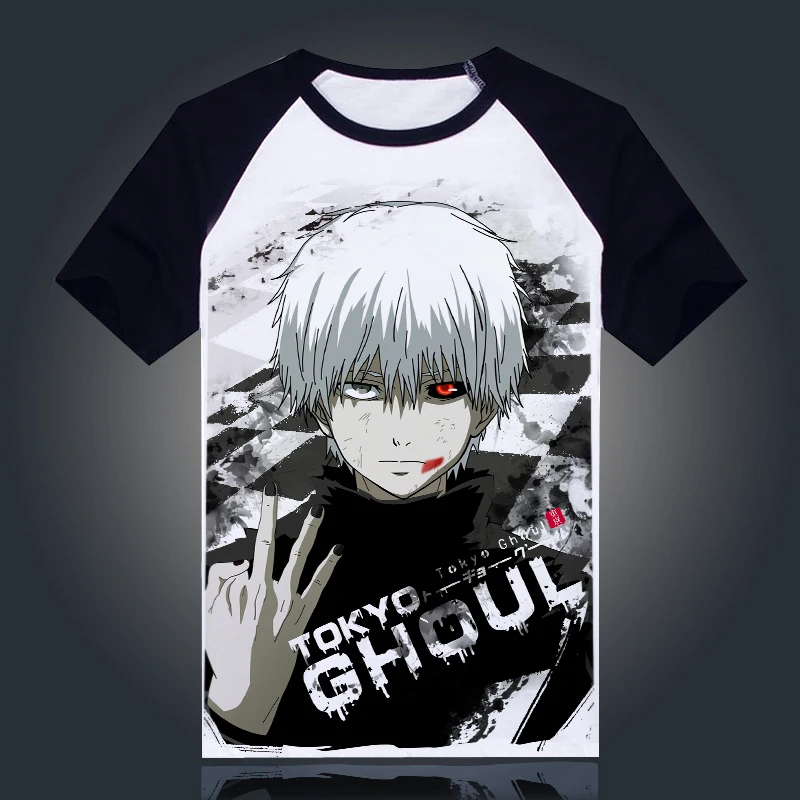 Футболка Tokyo Ghoul новая японская аниме Кен канеки костюм для косплея удобная