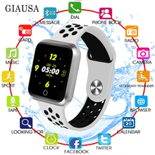 GIAUSA смарт часы Women Men Sport Modes Bluetooth Waterproof Heart Rate Monitor Blood Pressure For Iphone IOS Android